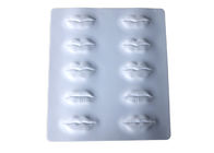 Piel blanca de los labios 3D del maquillaje de la piel permanente falsa de goma de la práctica para Microblading