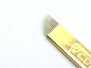 El maquillaje semi permanente de oro del Blonde de PCD/la aguja 12 de Microblading fija la curva