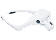 Gafas plásticas blancas de la ampliación del ojo de la venda de las luces LED de los accesorios del tatuaje