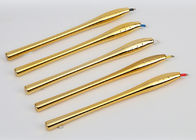Herramientas permanentes de lujo de oro del maquillaje, pluma disponible del manual de Microblading del ángulo 45°