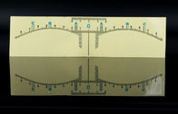 Etiqueta engomada transparente plástica de la regla de la ceja para la medida/la herramienta de las cejas de Microblading