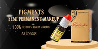 Pigmentos permanentes orgánicos del maquillaje 38 tintas cosméticas del tatuaje de los colores