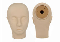 Modelo de la cabeza de práctica del maquillaje del caucho natural 3D con los ojos cerrados/boca