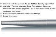 pluma de plata larga del tatuaje de la ceja de la aguja del 17.3cm Microblading