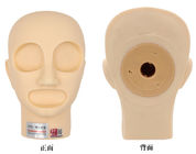 Ojos desmontables/cabeza permanente del maniquí IPM de la práctica de la piel de la práctica del maquillaje de la boca