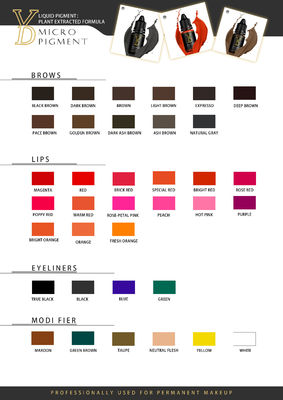 Tinta permanente del maquillaje de Lushcolor FDA 1000ML para el tatuaje del labio